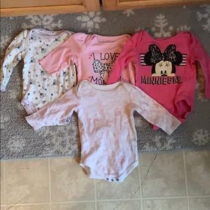 Bundle of long sleeve onesies